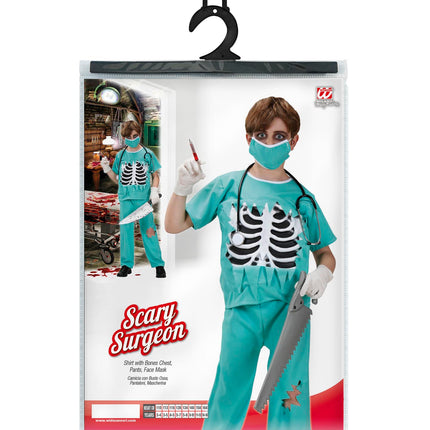 Widmann SRL Chirurg kostuum bloederige zombie dokter kind