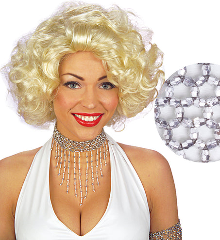 Widmann SRL Choker ketting met parels zilver