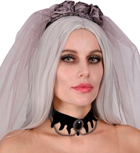 Widmann SRL Choker zwarte edelsteen gothic