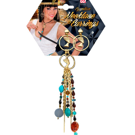 Widmann SRL Cleopatra ketting met oorbellen Egypte