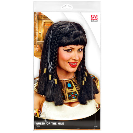 Widmann SRL Cleopatra pruik koningin van de Nijl