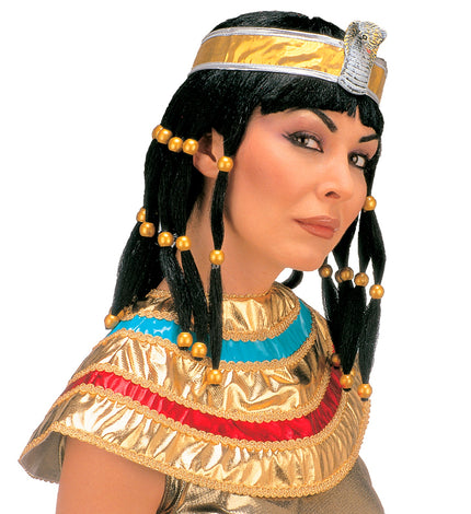 Widmann SRL Cleopatra pruik met slang