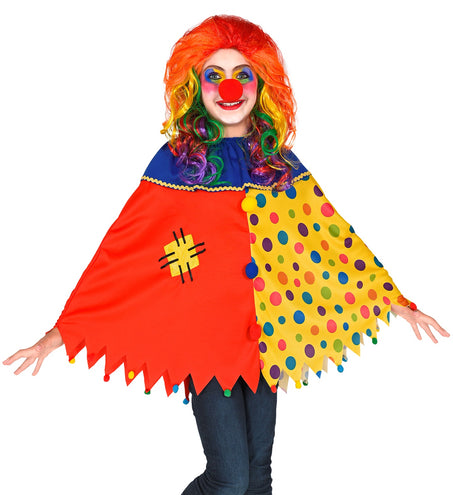 Widmann SRL Clown poncho kinderen