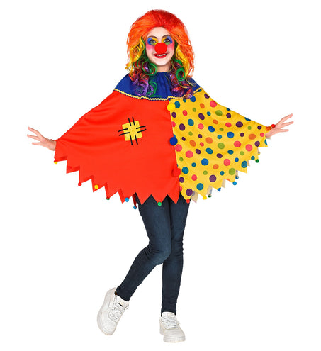 Widmann SRL Clown poncho kinderen