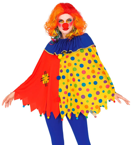Widmann SRL Clown poncho volwassenen