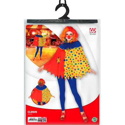 Widmann SRL Clown poncho volwassenen