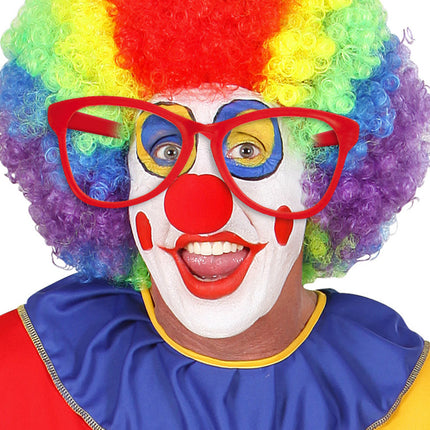 Widmann SRL Clownsbril rood