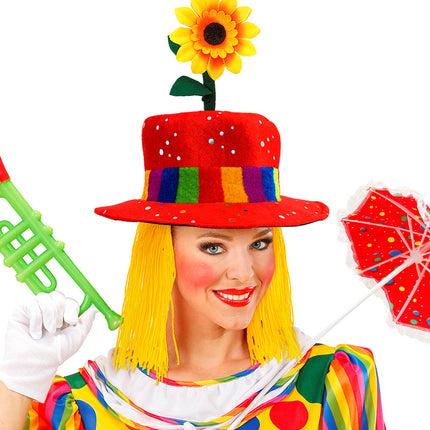 Widmann SRL Clownshoed met haar Frank rood