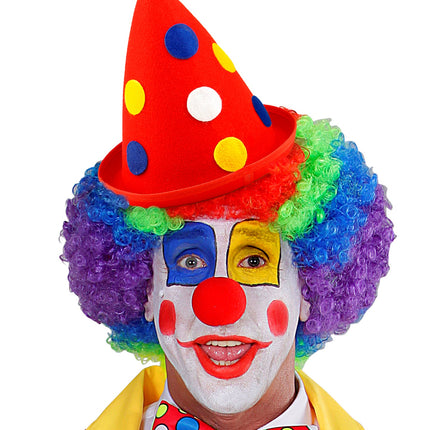 Widmann SRL Clownshoed rood met stippen