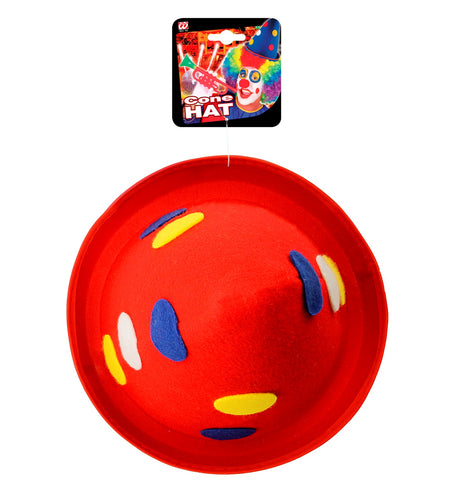 Widmann SRL Clownshoed rood met stippen