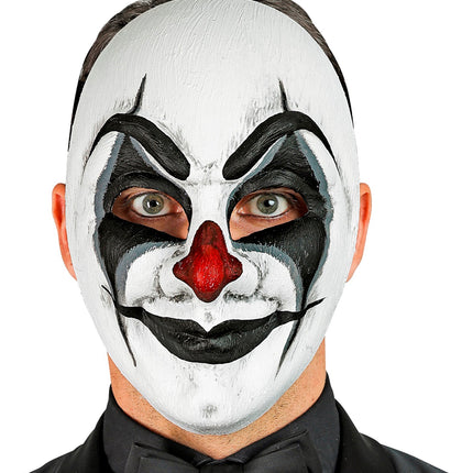 Widmann SRL Clownsmasker griezel zwart/wit