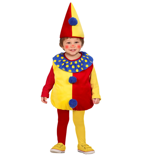 Widmann SRL Clownspak Daantje kinderen unisex