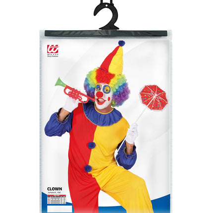 Widmann SRL Clownspak duo rood geel heren