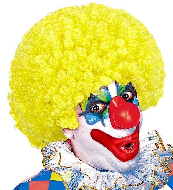 Widmann SRL Clownspruik krulletjes geel