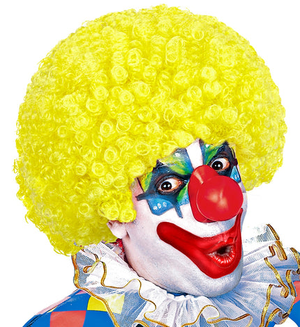 Widmann SRL Clownspruik krulletjes geel
