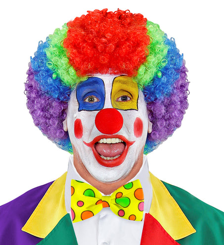 Widmann SRL Clownsstrik geel met bollen