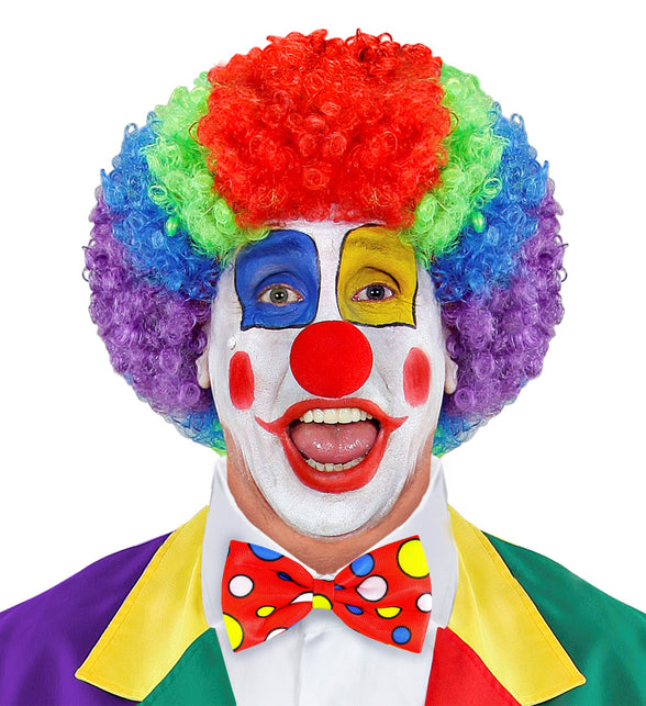 Widmann SRL Clownsstrik rood met bollen