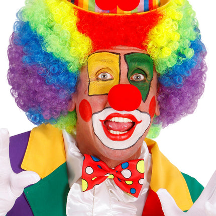 Widmann SRL Clownsstrik rood met bollen