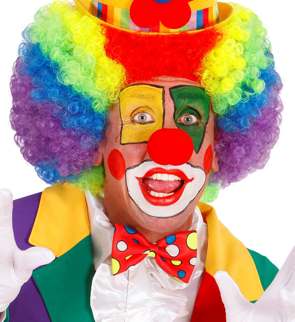 Widmann SRL Clownsstrik rood met bollen