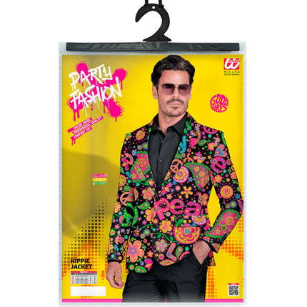 Widmann SRL Colbert neon hippie peace