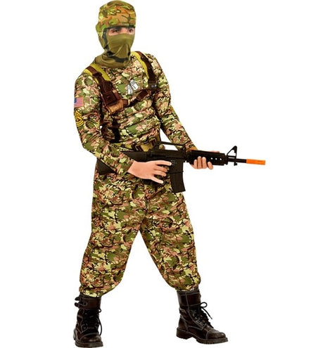 Widmann SRL Combat soldaat kostuum Finn kinderen