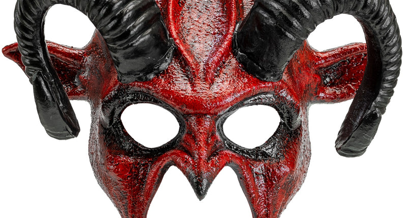 Widmann SRL Commedia dell'arte duivelsmasker ram rood/ zwart