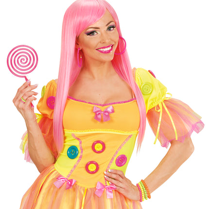 Widmann SRL Coole neon ringen set in vier kleuren