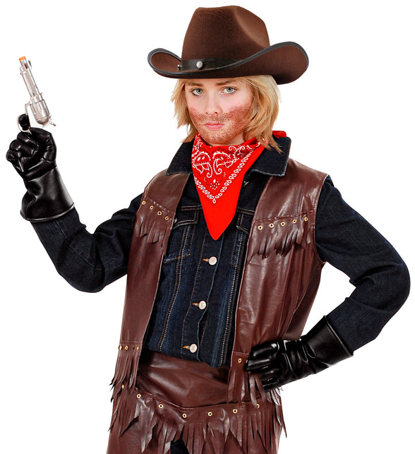 Widmann SRL Cowboy handschoenen lederlook kind