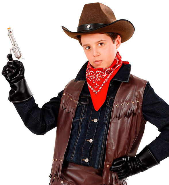 Widmann SRL Cowboy handschoenen lederlook kind
