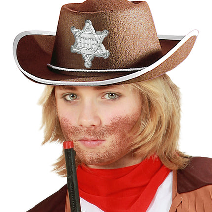 Widmann SRL Cowboy hoed kinderen bruin