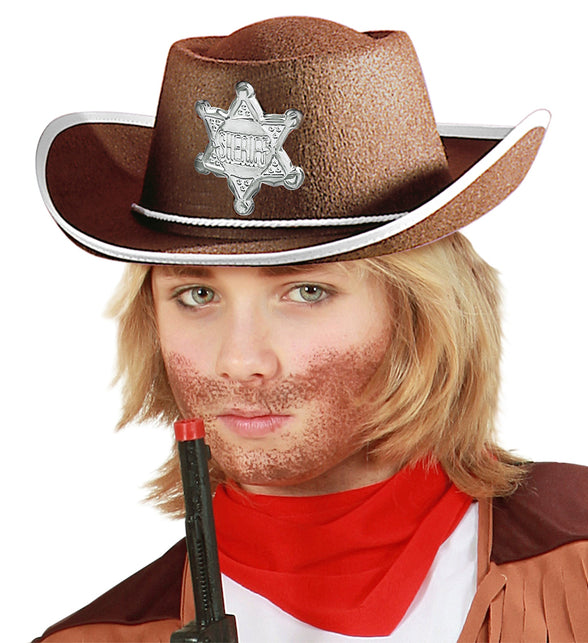 Widmann SRL Cowboy hoed kinderen bruin