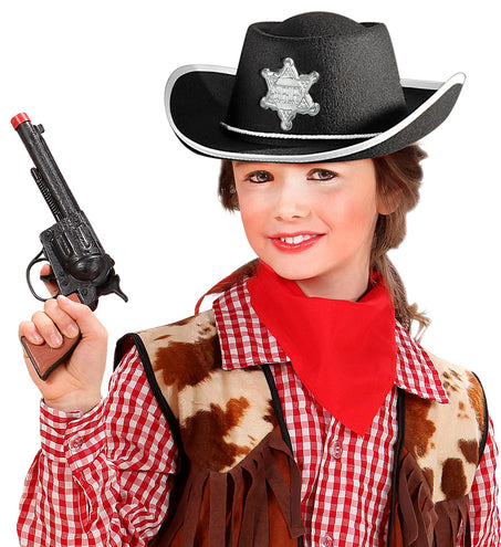 Widmann SRL Cowboy hoed kinderen zwart