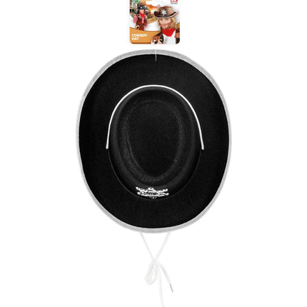Widmann SRL Cowboy hoed kinderen zwart