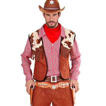 Widmann SRL Cowboy holster bruin dubbel luxe