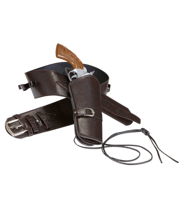 Widmann SRL Cowboy holster bruin met riem
