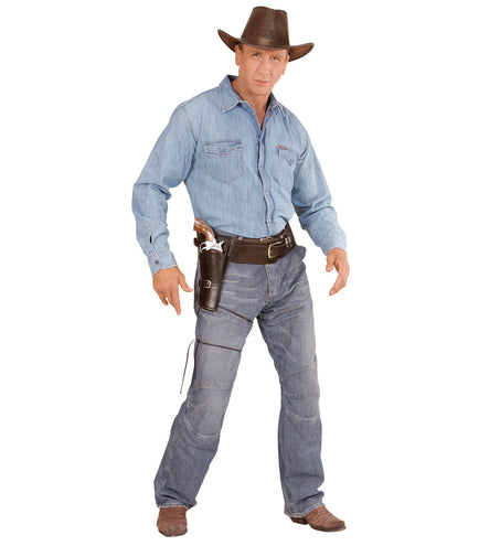 Widmann SRL Cowboy holster bruin met riem
