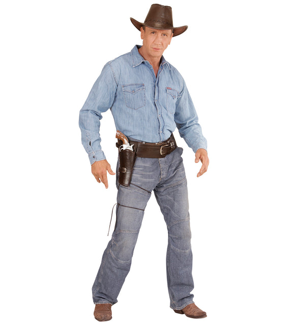 Widmann SRL Cowboy holster bruin met riem
