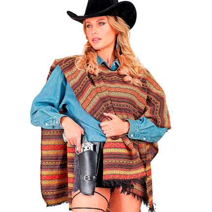 Widmann SRL Cowboy holster zwart met riem