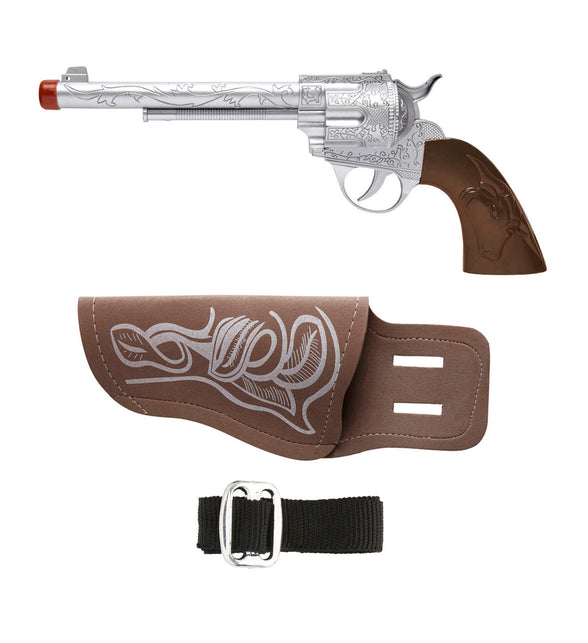Widmann SRL Cowboy pistool met holster bruin