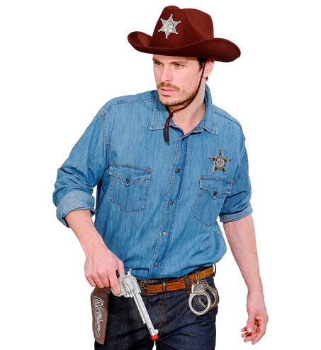 Widmann SRL Cowboy pistool met holster bruin