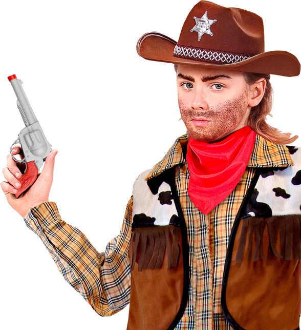 Widmann SRL Cowboy pistool zilver plastic