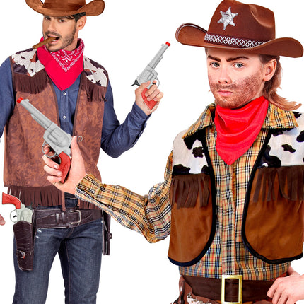 Widmann SRL Cowboy pistool zilver plastic