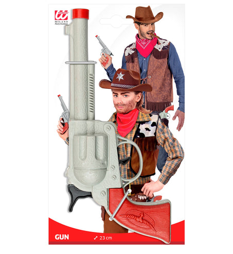 Widmann SRL Cowboy pistool zilver plastic