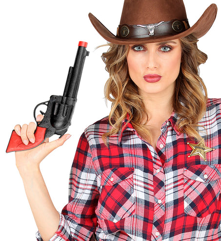 Widmann SRL Cowboy pistool zwart plastic