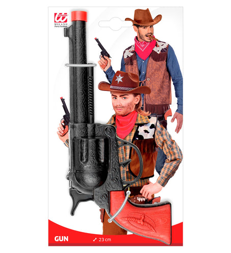 Widmann SRL Cowboy pistool zwart plastic