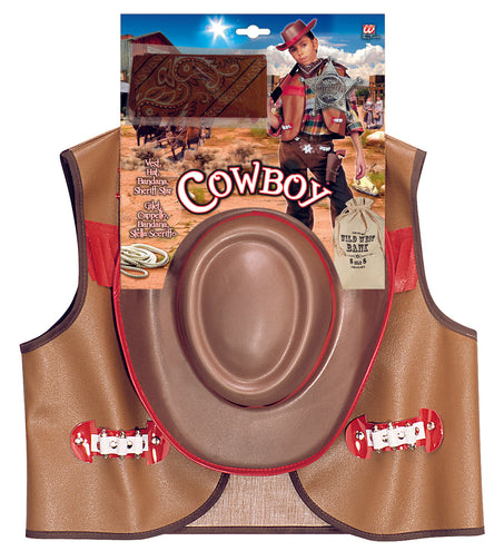 Widmann SRL Cowboy verkleedset kind bruin