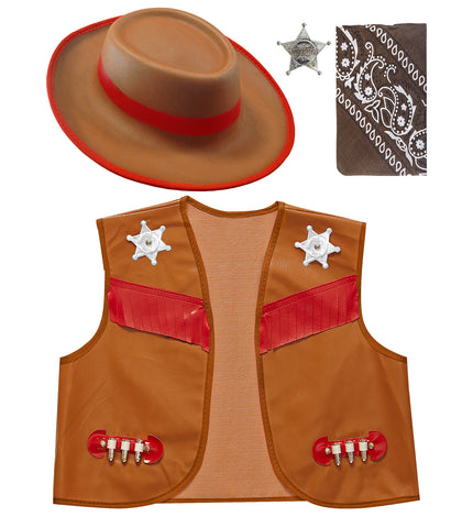 Widmann SRL Cowboy verkleedset kind bruin