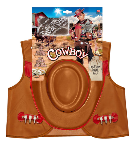 Widmann SRL Cowboy verkleedset kind bruin