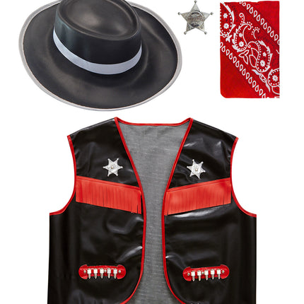 Widmann SRL Cowboy verkleedset kind zwart