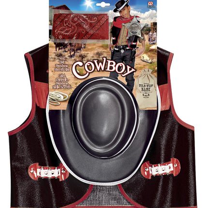 Widmann SRL Cowboy verkleedset kind zwart